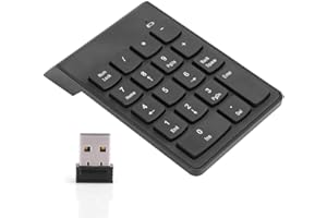 ‎BEWINNER Bewinner Wireless Bluetooth Number Pads, 18 Key Keyboard for Portable Financial Accounting Numbers, Mute Digital Keyboard Numeric Keypad for Laptop/PC/Desktop/