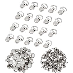 20 pièces de crochets de démarrage en dentelle avec des rivets pour