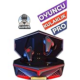 İMEXTECH K-98 TWS Bluetooth Kulak İ&ccedil;i Kulaklık, Kablosuz, Oyuncu Kulaklığı, Işıklı, Siyah BBK98