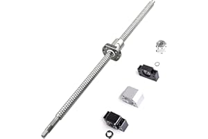 CNCYEAH Ball Screw SFU1605 750mm Diameter 16mm,5mm Pitch Ball Screw Kit with Ballscrew Nut Housing Bracket and End Supports BK/BF12 nut housings Coupler for CNC Machine Parts