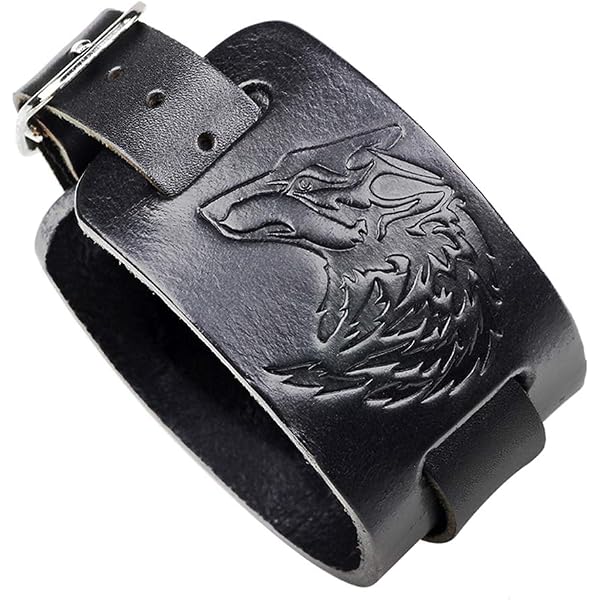 Bracciale Vichingo In Pelle Con Martello Di Thor E Rune - Regolabile, Uomo E Donna, Regalo Per Appassionati Di Mitologia Nordica