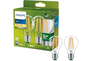 Philips Lighting Żarówka Ultra Efficient LED 60W E27 2700K CL UE, 2 Sztuki