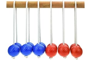 ZHIXIFAN 6 Pairs Golfbälle, Outdoor Leitergolf Bällen, 40 mm Harte Golf Trainingsbälle, Bolas Wurfspiel Toss, Ladder Toss Bälle, für Gruppenaktivitäten, Kinderaktivitäten, Familieninteraktionsspiele—Rot+Blau