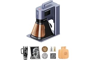 LaserPecker LP5 (Basic) 20W Fiber & Diode Dual Laser Engraver for Almost All Materials, 10000mm/s Speed 3D Embossing Laser Engraving Cutting Machine for Business Batch Processing Metal Wood Acrylic