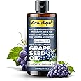 Aromatique Pure Grape Seed Oil For Hair & Skin- Lightweight Moisturizer for Skin, Hair & Nails, Cold-Pressed, Non-Greasy Carrier Oil For Essential Oil Mixing 200ml