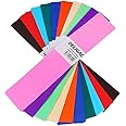 Amosfun 10 Colors DIY Crepe Paper Wrap 10-Piece Set, Multicolor