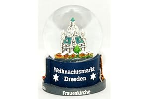 MINIUM COLLECTION Schneekugelhaus Snowglobe Bola de Nieve como Souvenir Dresden Recuerdos de Viaje Allemangne Germany 65mm diametro
