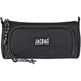 JACBAG PRIME XL-LASTİK AYRA&Ccedil;LI İKİ B&Ouml;LMELİ KALEM KUTUSU (Siyah)