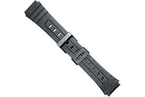 DILOY Pasek do zegarka Kompatybilny z Casio F-91 F-91W F-105 F-106W F-94 W-217h 18mm Ref 283P4