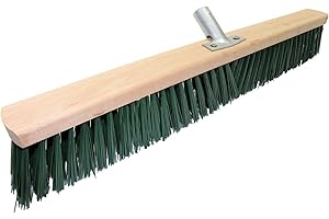LOGOK2K Cotarba 24" 600mm Green Sweeping Brush Head Stiff Bristle Hard Broom Garden Yard Sweeper