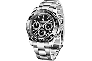 ROLLSTIMI Pagani Design, Reloj de Lujo para Hombre, cronógrafo de Cuarzo Multifuncional, Japón VK63, Acero Inoxidable, Zafiro, 100M, Resistente al Agua, 2022