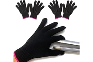 YEHUIMEI YM 4Pcs Guante Termico Peluqueria,Guantes Resistentes Al Calor,Guantes Calor Proteccion,Guantes De Proteccion Calor,Guantes Plancha Pelo,Guante Termico Plancha De Pelo,Guantes Calor