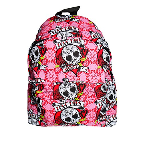 Bleeding Heart Love Dies Backpack (Pink)
