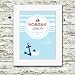 Personalised Boys Nautical Meaning of Name Print, Baby Boy Gifts, Personalised Christening Gifts