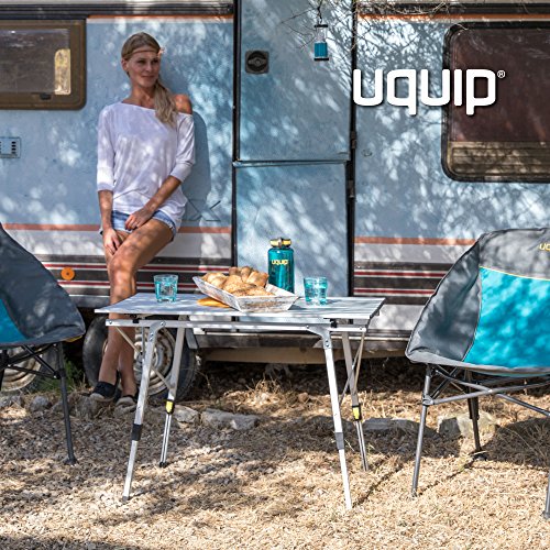 Uquip Variety M Table Pliante en Aluminium pour 4 Personnes (89x53cm) - Hauteur Réglable Uquip Variety M Table Pliante en Aluminium pour 4 Personnes (89x53cm) - Hauteur Réglable