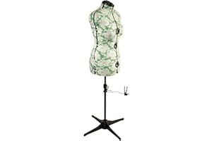 SEWING-ONLINE Maniqui Costura Ajustable Hollyhock Verde 8-Partes | Medio (M) [Talla EUR 44 a 48]