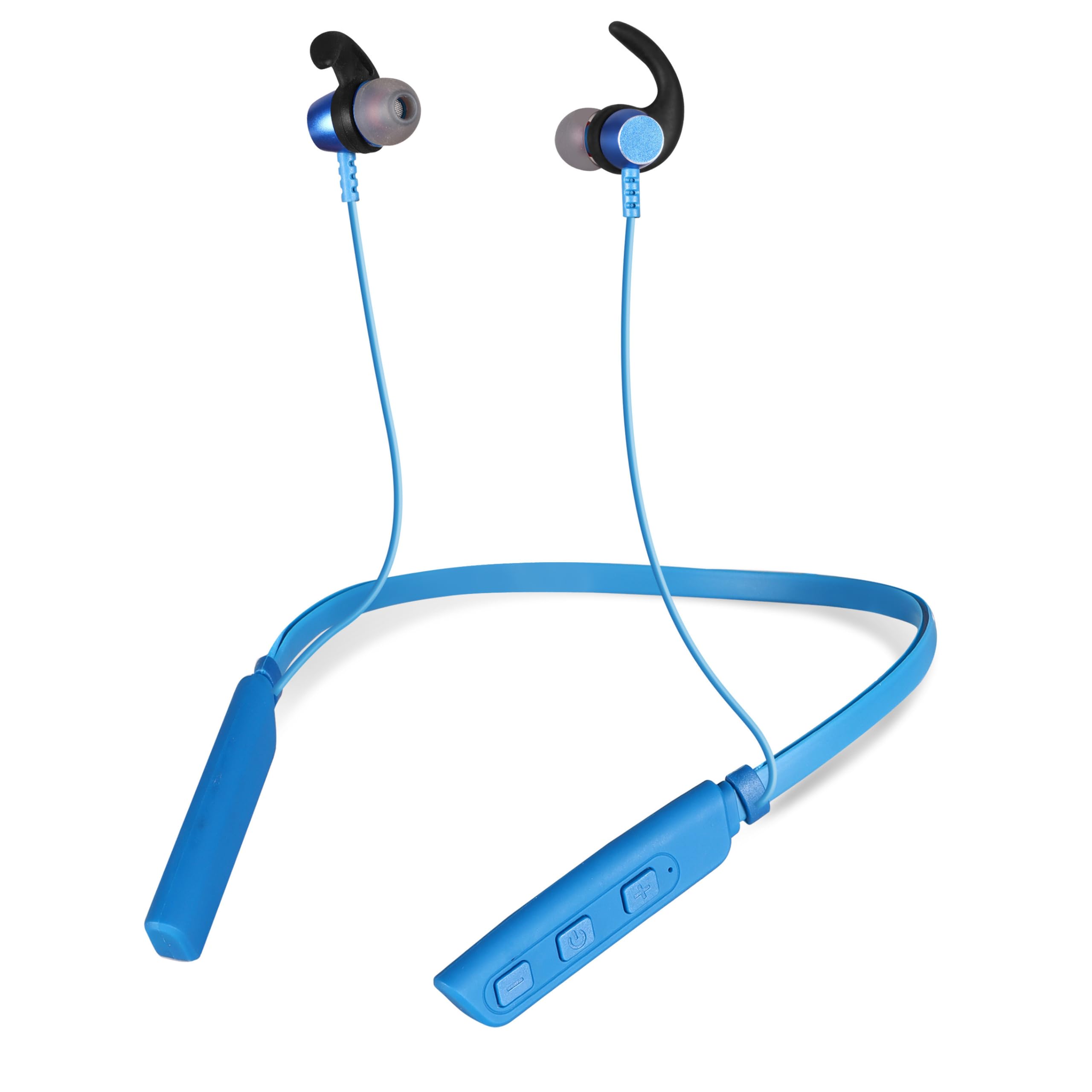 bAot N.B Pro with Upto 24 Hour Play Back Fast Charging Bluetooth Headset Neckband | Blue |