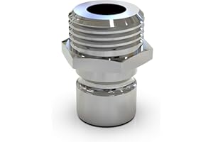 ABA Beul 10081.004.6 Gewindestecker mit Außengewinde G 1/2 zur Wassersteckkupplung System 3/4, verchromt