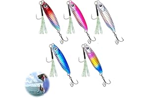 MAGISEL Kit Di Esche Da Pesca, Artificiale Pesca Richiamo Set, Set Esca di Simulazione, 5 Pezzi Esc/he Artificiali Spinning, 3D Esche Esc/a Finta P/esca Mare, Per Pesc/a Alla Trota, Spigola, Persico, Luccio