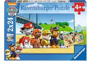 Ravensburger - Puzzle 2x24 Pezzi Paw Patrol | Puzzle Bambini 4 Anni | Dimensioni Di 26x18 Cm | Regalo Bambino 4 Anni | Regalo Originale