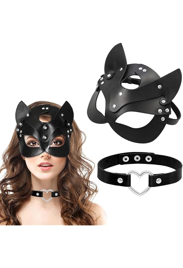 Boland 00253 Adult Black Cat Eye Mask Half Face Mask Unisex For - View #10