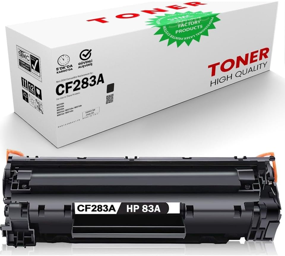 HP Uyumlu CF283A Canon CRG-737 Laserjet Uyumlu CF283A Canon CRG-137/337/537/737 H P M201Dw M225DN 2000 Sayfa Kapasiteli Muadil Toner