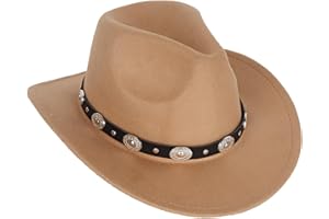 keland Chapeau de Cowboy Chapeau de Cowgirl Chapeau Western pour Adulte