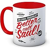Better Call Saul - Breaking Bad - Tazza da caffè in ceramica (rosso)