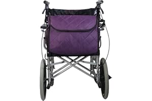 3DTENGKIT Wheelchair Backpack Bag, Wheelchair Bag,6Colors - Large Tote Accessory to Hang on Back- Lightweight, Wheelchair Storage Organizers for Walkers, Rollators, Scooters (Purple)