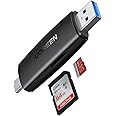 UGREEN SD Card Reader, USB 3.0 & USB C External Memory Card Adapter for SD/Micro SD/TF/SDHC/SDXC/MMC/UHS-I, Compatible with iPhone 15 Pro Max, MacBook, iPad, Galaxy S22, Pixel 6