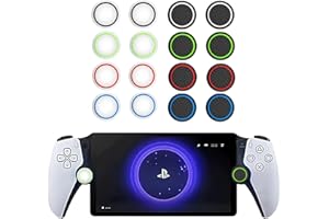 DETUEUA Joystick Kappen für Playstation Portal Remote Player, 16 Stück Soft Silikon Thumb Grip Caps Schutz Hülle Kappen Case Cover Weiche Schutzhülle - 8 Colors