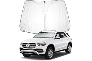 BIXUAN Osłona przeciwsłoneczna kompatybilna z Mercedes Benz GLE W167/GLS X167 2020-2023, osłona przedniej szyby samochodu, ochrona przed wiatrem na przednią szybę, ochrona przed promieniowaniem UV