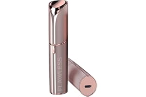 Finishing Touch Flawless Next Generation Facial Hair Remover, Rechargeable, 2 x Replacement Heads Included, Blush