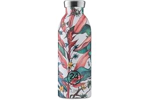 Clima Bottle - Borraccia Termica 500 ml Acciaio Inox, Bottiglia Termica Thermos 100% Ermetico (12h Hot 24h Cold) dal Design Italiano 24BOTTLES, Borraccia Termica Ecologica, Water Bottle Pure Love