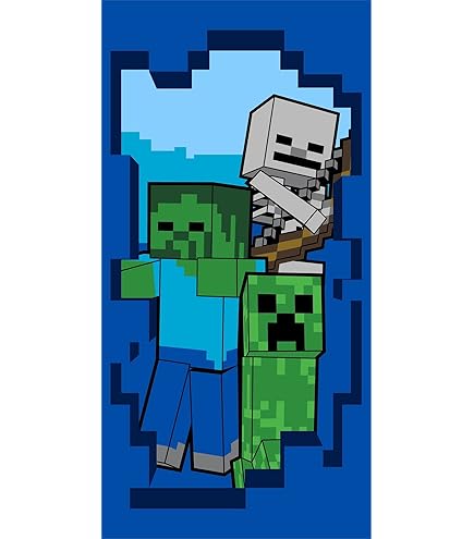 Minecraft Serviette De Serviette Plage 70x140cm Original