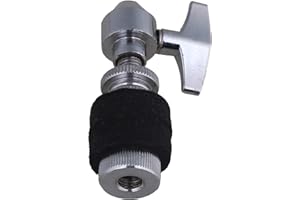 Mxfans 8x2cm seat hat rack silver zinc alloy high top hat clutch drum kit accessories