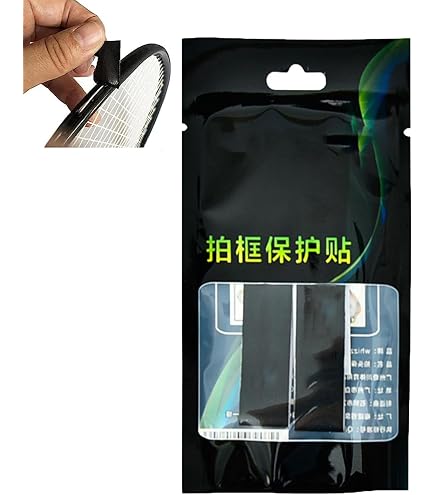 Lot De 5 Bandes De Protection Transparentes Pour Raquette De Tennis – TPU, 37x3,5x0,66 Cm, Réutilisables