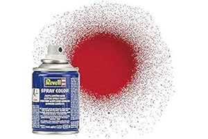 Revell Bomboletta spray Italian Red, lucida, 100 ml, di alta qualità, colore intenso, ideale per modelli vivaci e progetti artigianali, verniciatura lucida