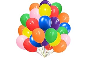 LXMYDM luftballons Geburtstag-luftballons bunt 100 stück,10 zoll/27cm 10 Farben Luftballons als geburtstag, hochzeit Kindergeburtstag Baby Shower Festival Party Dekoration