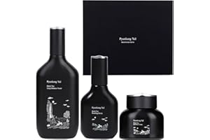 Pyunkang Yul Cofanetto regalo linea tè nero - Prodotti per la cura della pelle fermentata coreana per l'idratazione quotidiana, tonico di fascia alta premium di lusso, siero, crema