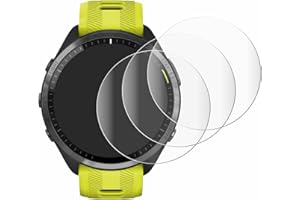 Savvies 4 Stück Full-Screen Schutzfolie für Garmin Forerunner 965 Full-Cover Displayschutz-Folie [3D Curved, Transparent, Anti-Fingerabdruck]