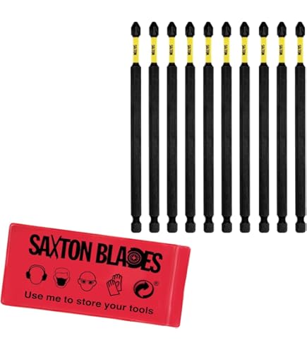 5 Punte Cacciavite Magnetiche PH2 89mm - Per Avvitatori A Impatto, Compatibili DeWalt Milwaukee