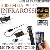 Un récord de dimensiones y calidad, y 'dotada de una batería suministrada de 3000 mHa que garantizan Ben 4 horas de transmisión continua y aprox 10 horas de sensor de movimiento.