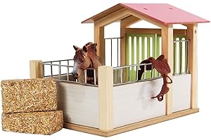 Kids Globe Wooden Playhouse Horse Box, Pink, Medium (Excl. Accessories)