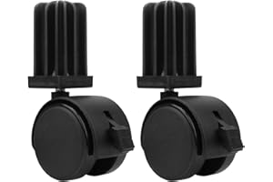 SUPERDI 6414 Grill Wheels Replacement Includes Caster Insert Compatible with Weber，G-enesis, S-ummit, S-ilver, S-pirit (2PCS)