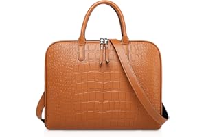 NICOLE & DORIS Sac à Bandoulière 14 Pouces Sac d'ordinateur en Cuir PU Sac à Main Business Porte-Documents Homme Sacoche d'ordinateur Portable Sac Cabas