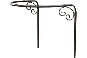 LOBERON® Sostegno per rose Cunfin, Ferro, L/A/P ca. 50/44/30 cm, nero