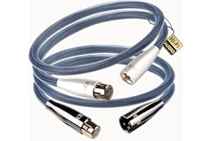 SKW cavo microfono Nylon intrecciato OFC XLR maschio a femmina Cavo microfono bilanciato per CD, preamplificatori/sistemi di altoparlanti e altro (1M, 2 pezzi)