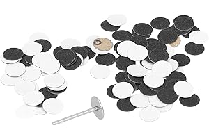 UXSIYA Dischi di Carta Vetrata di Ricambio da 100 Pezzi 1pc Accessorio per Lima per Piedi Elettrico con Albero per Pedicure per Rasoio Elettrico per Calli(15mm)