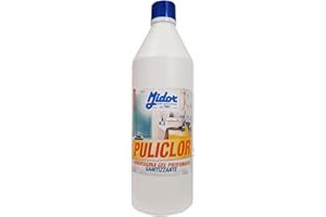 Midor Candeggina Gel Profumata 1000ml PULICLOR, pulisce e igienizza WC, vasche da Bagno, lavandini, doccie e Tutte Le superfici piastrellate